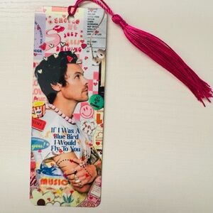 Colorful Bookmark with Pink Tassel HARRY STYLES